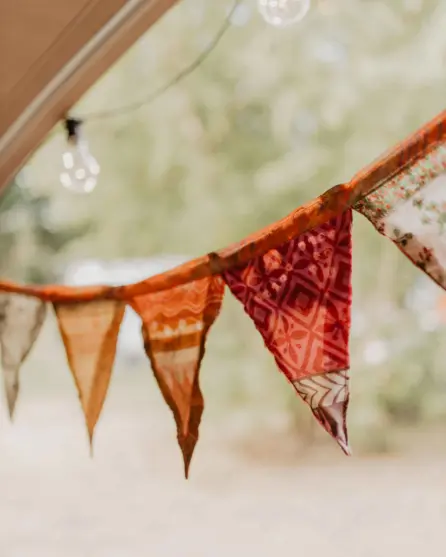 Camping de kleine wolf kamperen feestje tent